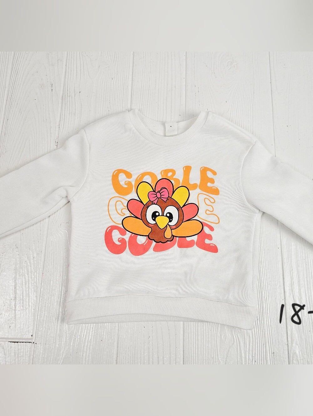 Shein Thanksgiving Turkey Gobble Sweatshirt